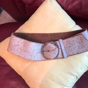 Wide vintage leather belt.